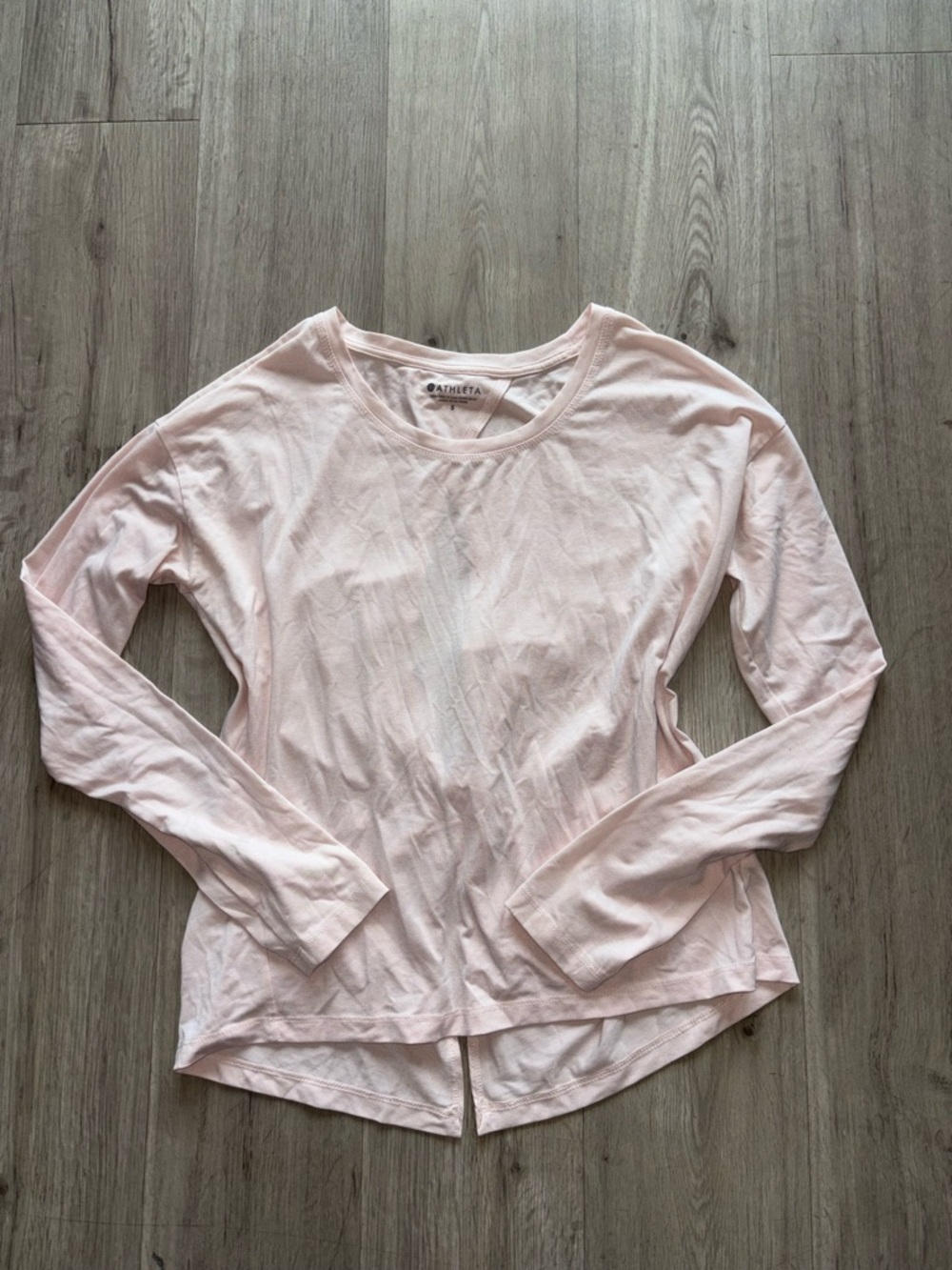 Athleta Pale Pink Long Sleeve Top